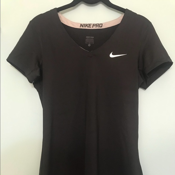 Nike Pro Core V-Neck Women’s Athletic Top - Picture 1 of 3